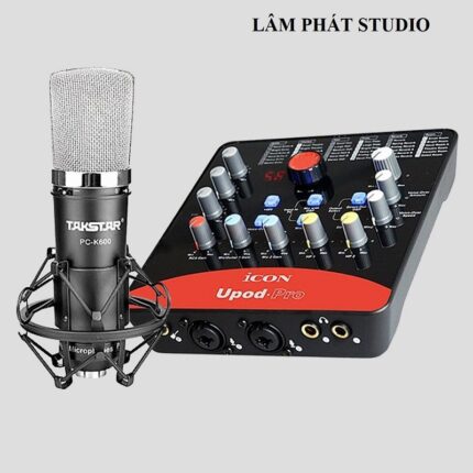 COMBO SOUND CARD UPOD PRO VÀ MICRO TAKSTAR PC-K600