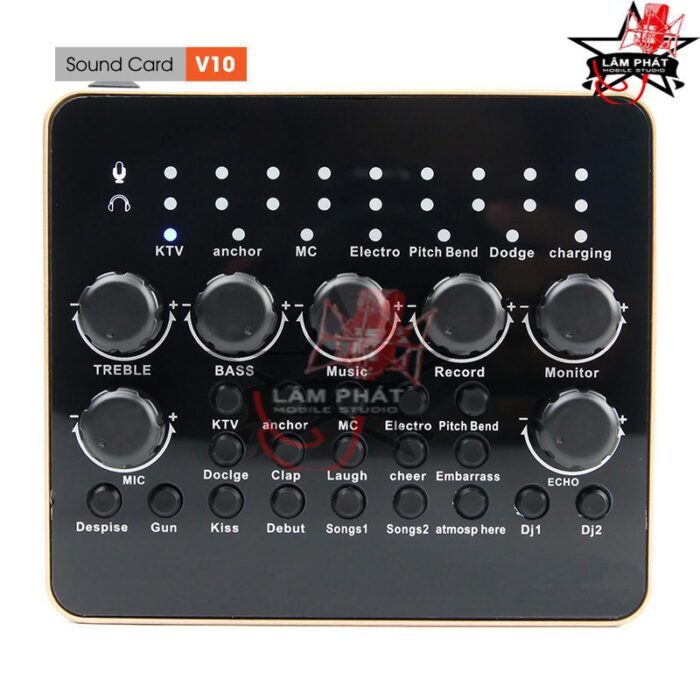 sound card v10 thu am hat karaoke live stream 5