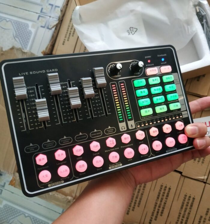 Combo Sound Card H9 Và Micro Thu Âm ISK AT100 Chính Hãng Có Tem Mã Vạch