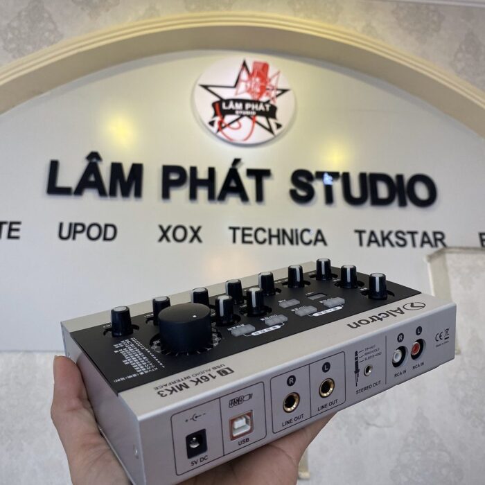 Combo Sound Card Alctron U16K MK3 Và Micro Thu Âm Takstar PC-K320