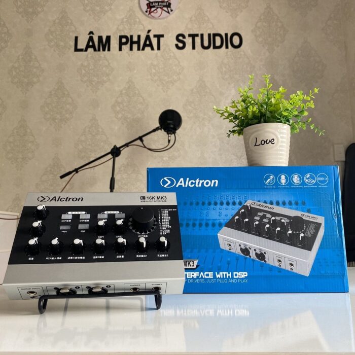 Combo Sound Card Alctron U16K MK3 Và Micro Thu Âm Takstar PC-K320