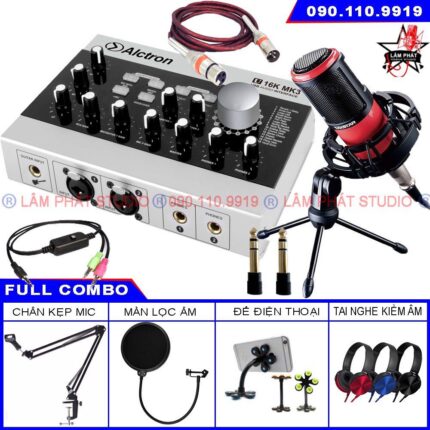 Combo Sound Card Alctron U16K MK3 Và Micro Takstar PC-K320