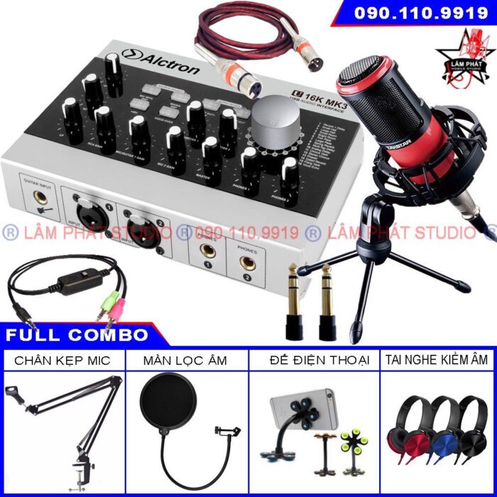 Combo Sound Card Alctron U16K MK3 Và Micro Takstar PC-K320