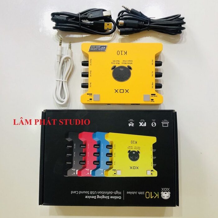 COMBO THU ÂM, LIVE STREAM SOUND CARD XOX K10-2020 VÀ MICRO LGT 240