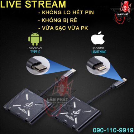 DÂY SẠC TYPE-C LIGTHNING , DÂY LIVE STREAM , DÂY NGHE NHẠC