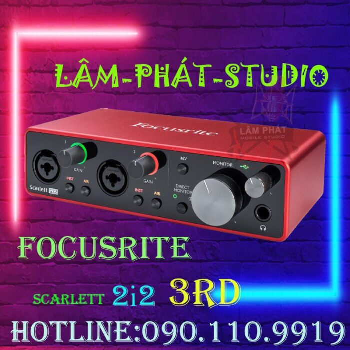 SCARLETT 2I2 3RD LAM PHAT STUDIO 2