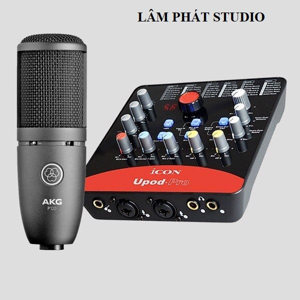 bo thu am sound card icon upod pro micro thu am akg p120 phat studio 0789692308