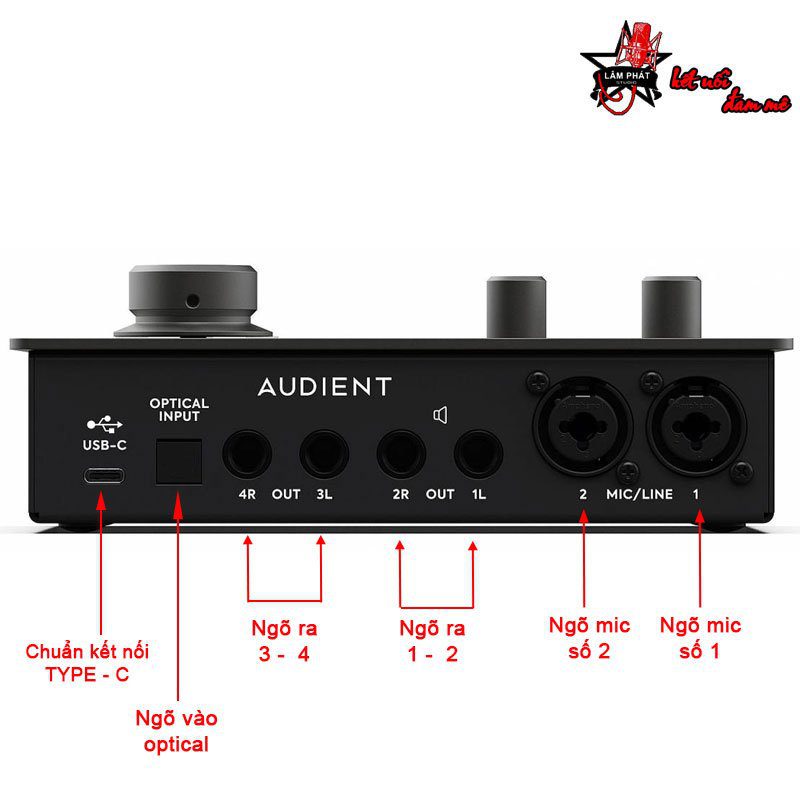 Combo Sound Card Audient iD14 MKII Và Micro K850