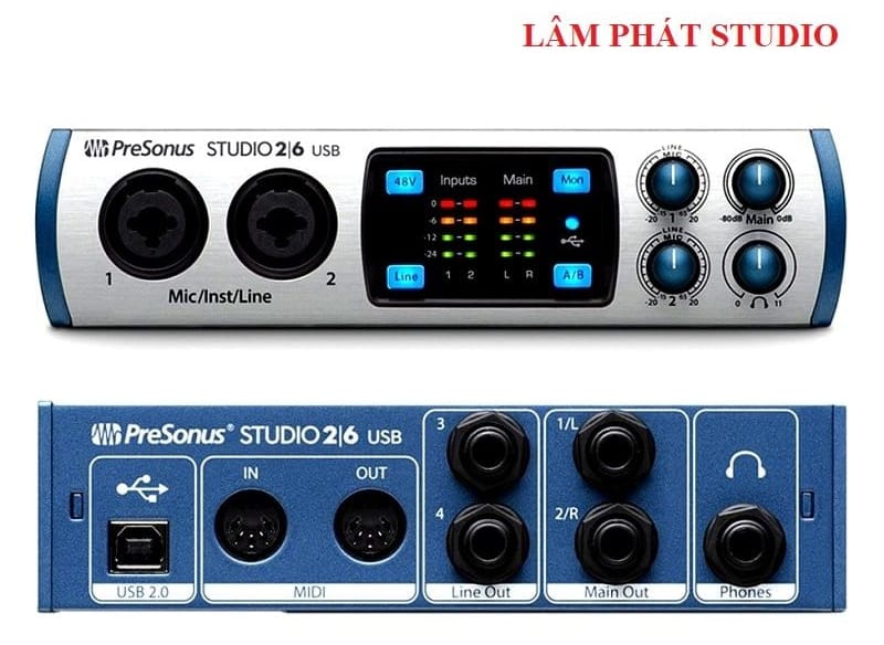 Combo Sound Card Presonus Studio 26 Và Micro AT 2020