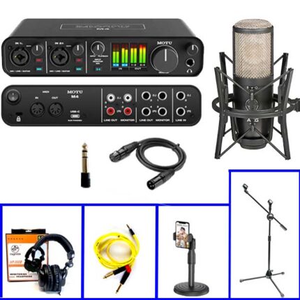 Combo Sound Card Motu M4 Và Micro Thu Âm P420