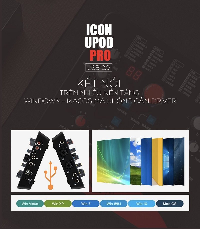 Sound Card Icon Upod Pro Livestream Thu Âm Cao Cấp