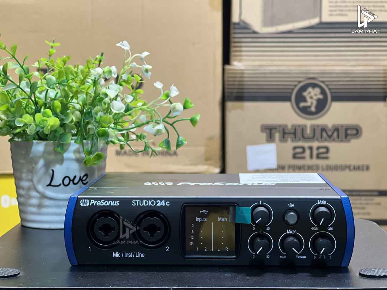 sound card studio 24c trong Combo Studio 24C Micro Takstar PC K220
