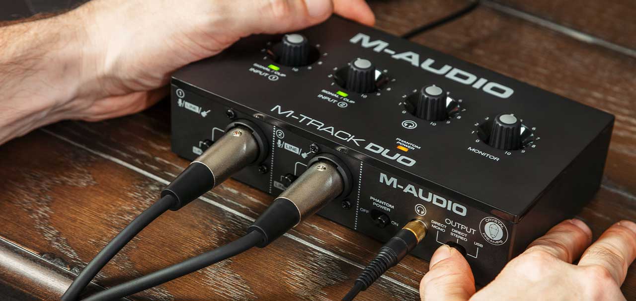 Sound card thu âm M-audio M-Track Duo