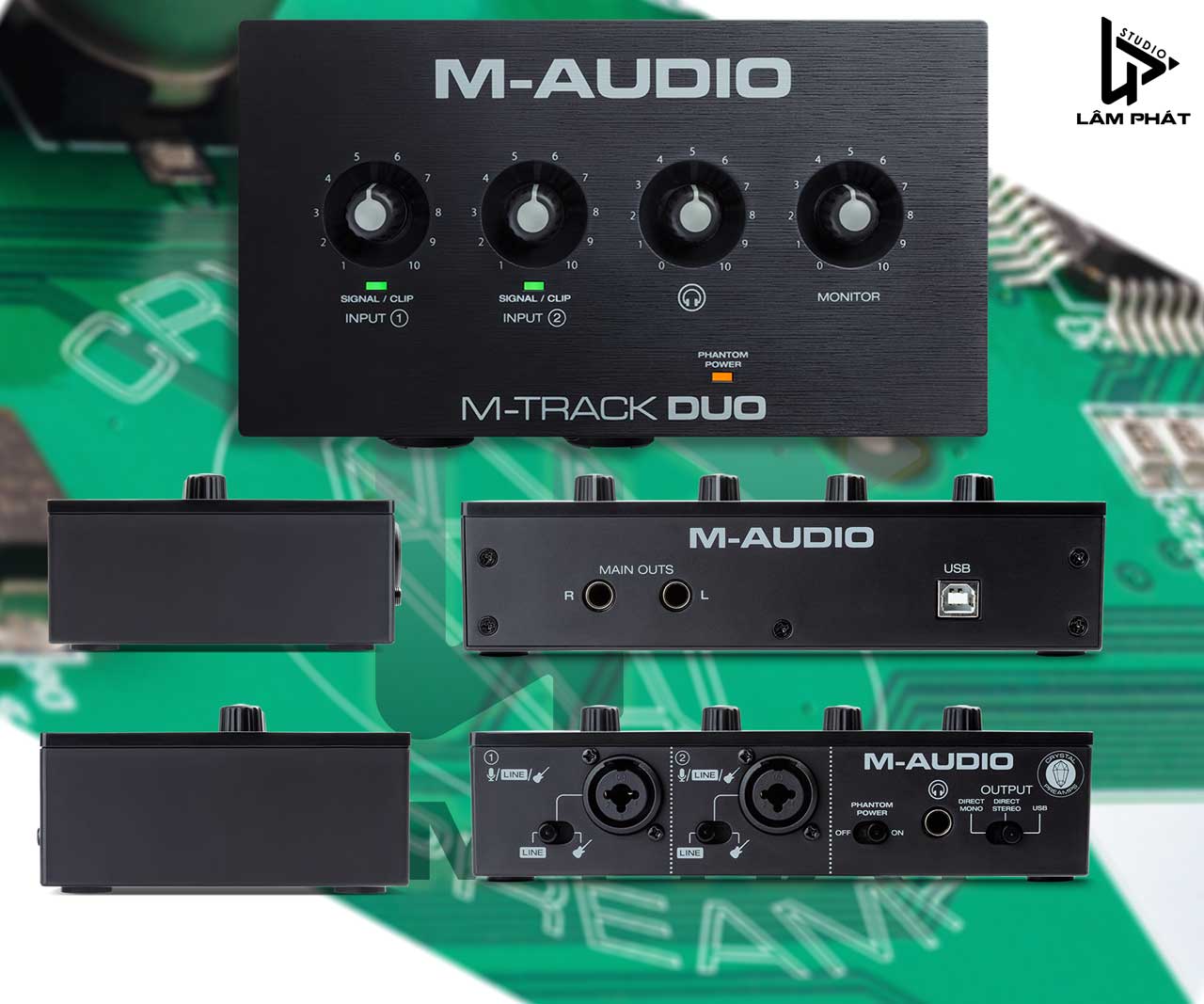 Sound card thu âm M-audio M-Track Duo