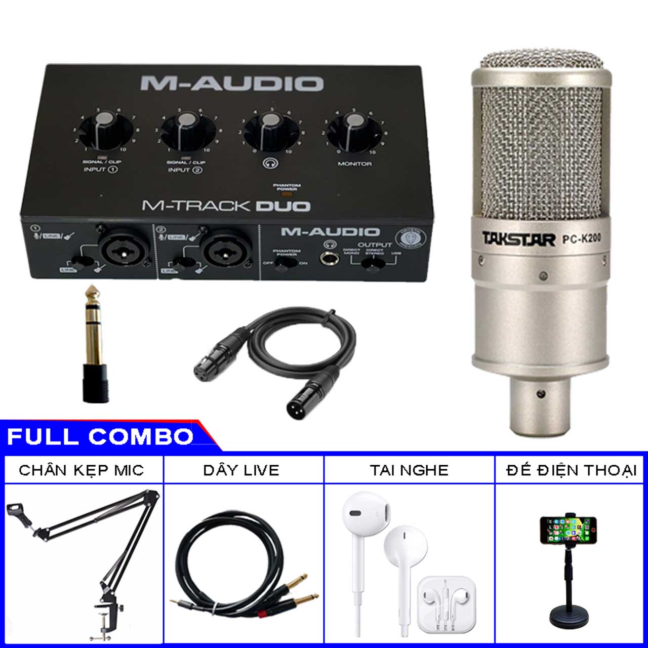 combo M-Audio Duo Micro PC K200