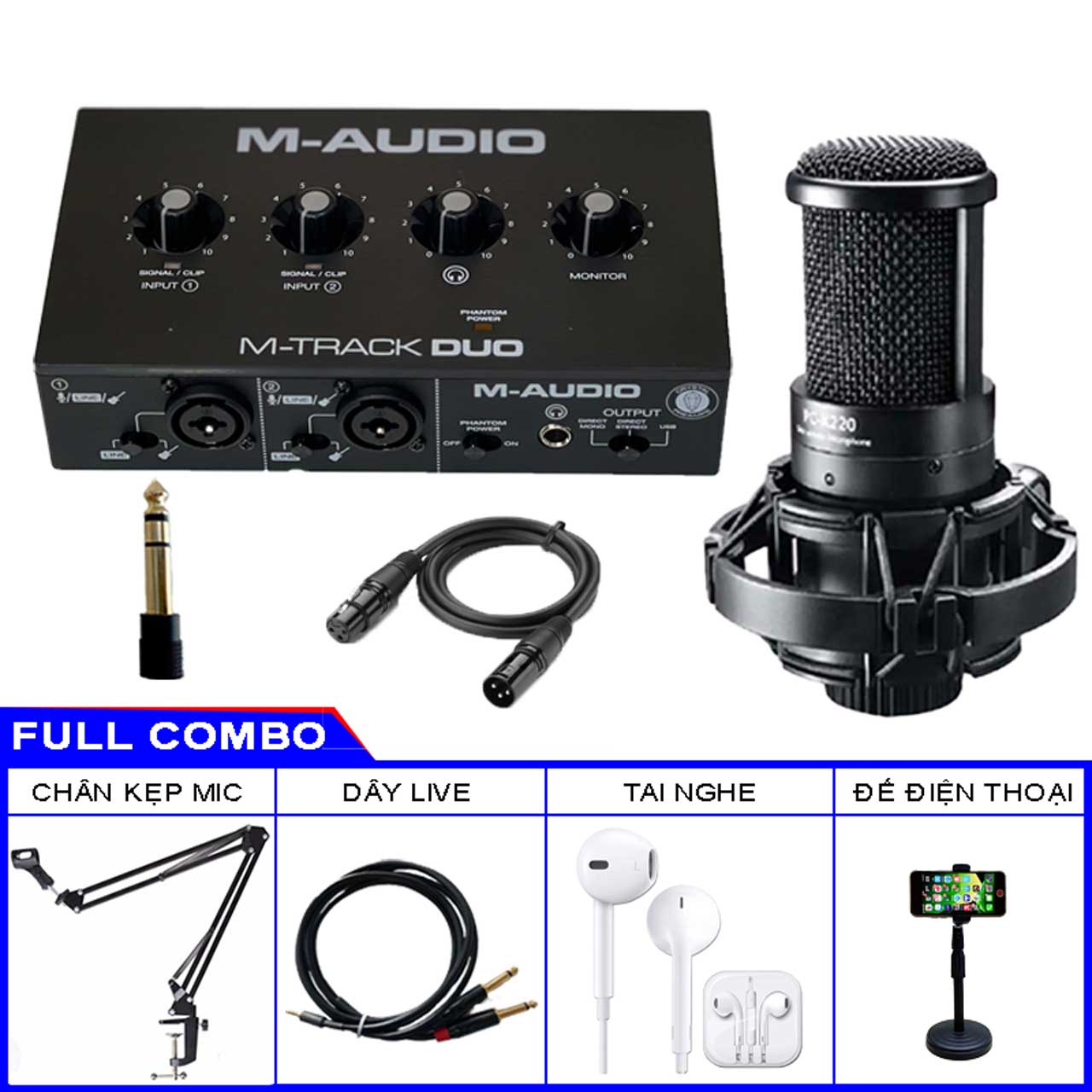 Combo M-Audio M-Track Duo Micro PC K220