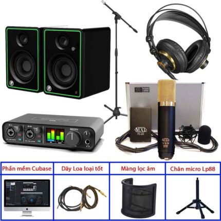 Combo Thu âm Motu M2 Và Micro MXL V69M Home Studio