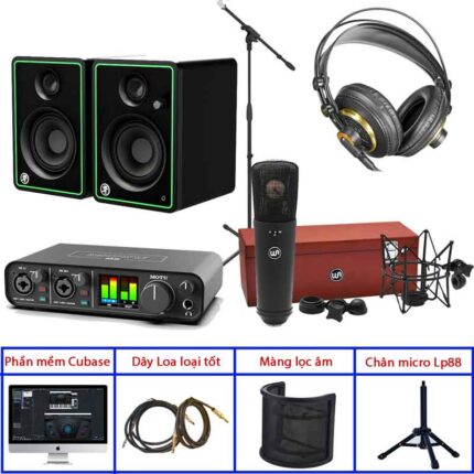 Combo Thu âm Motu M4 và Micro Warm audio Wa87 Home Studio