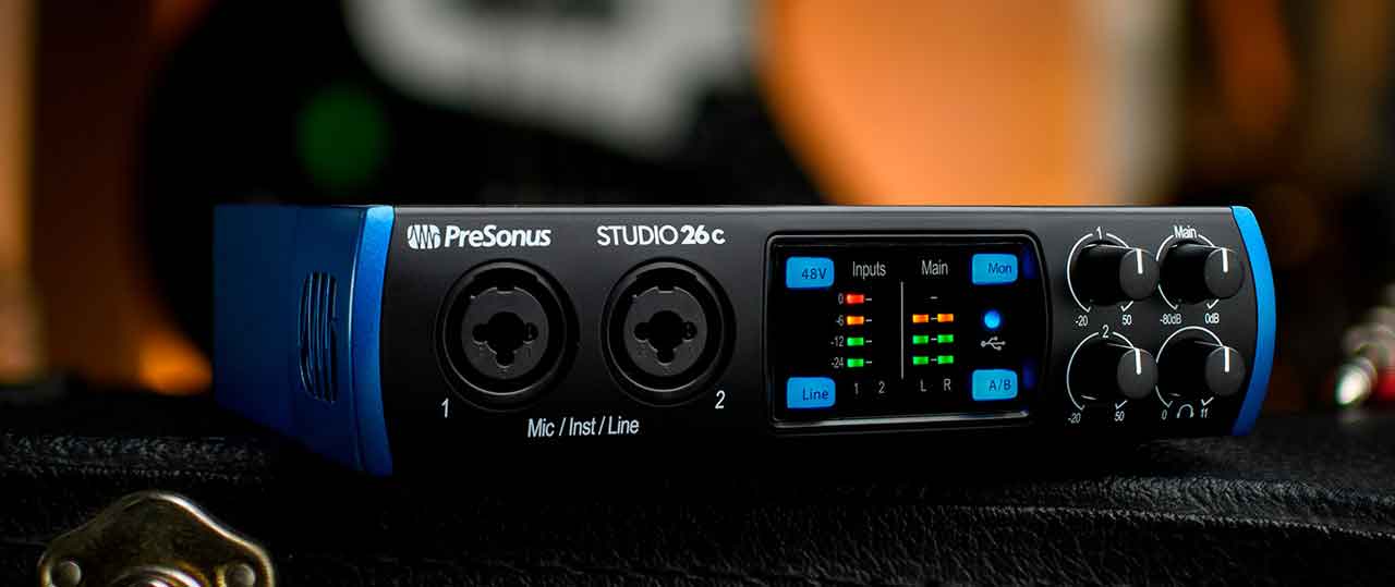 Presonus Studio 26C Sound card thu âm chính hãng