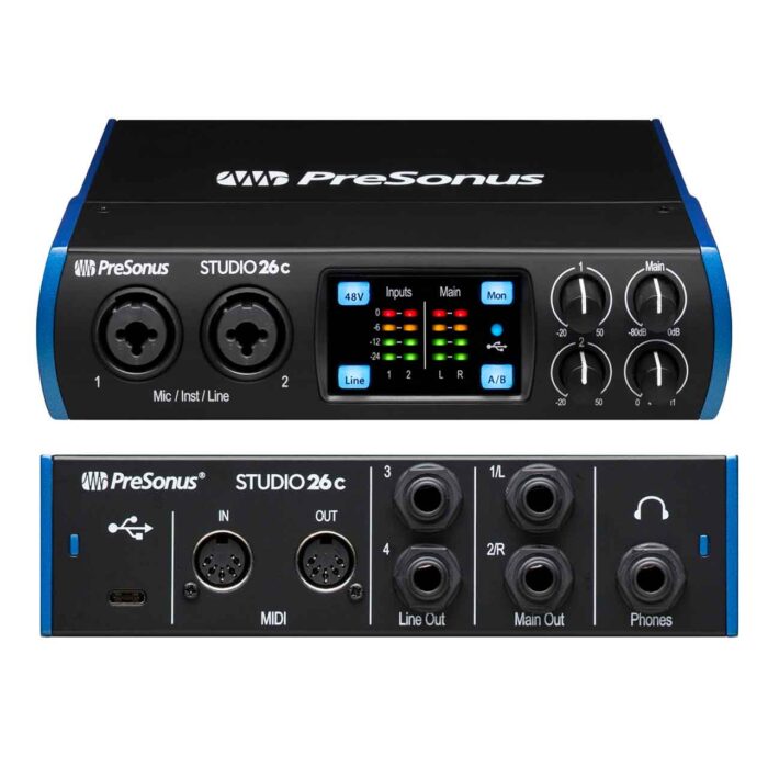Presonus Studio 26C Sound card thu âm chính hãng