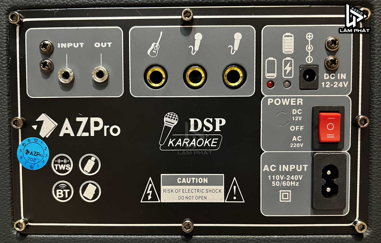 AZPro AZ SG68 Loa karaoke xách tay công suất lớn mới nhất