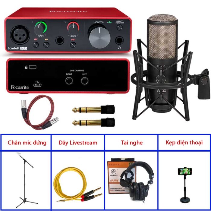 Combo Solo Gen 3 Micro AKG P420 Phụ kiện tốt