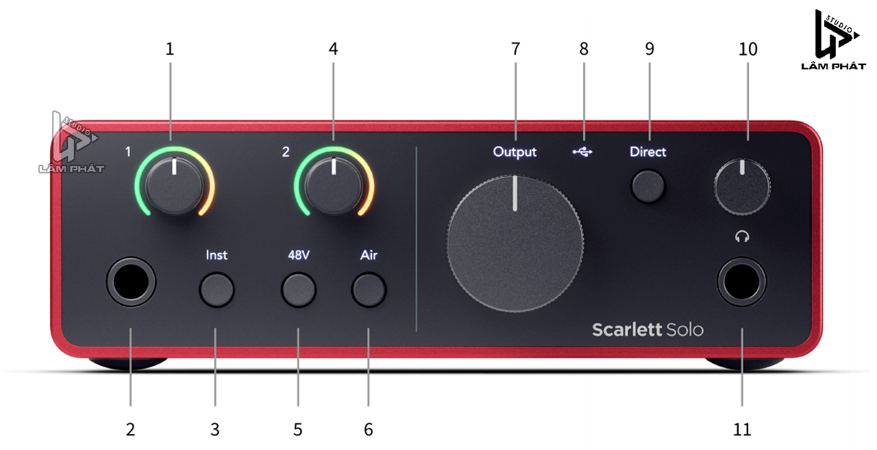 Hướng dẫn sử dụng Focusrite Scarlett Solo Gen 4 