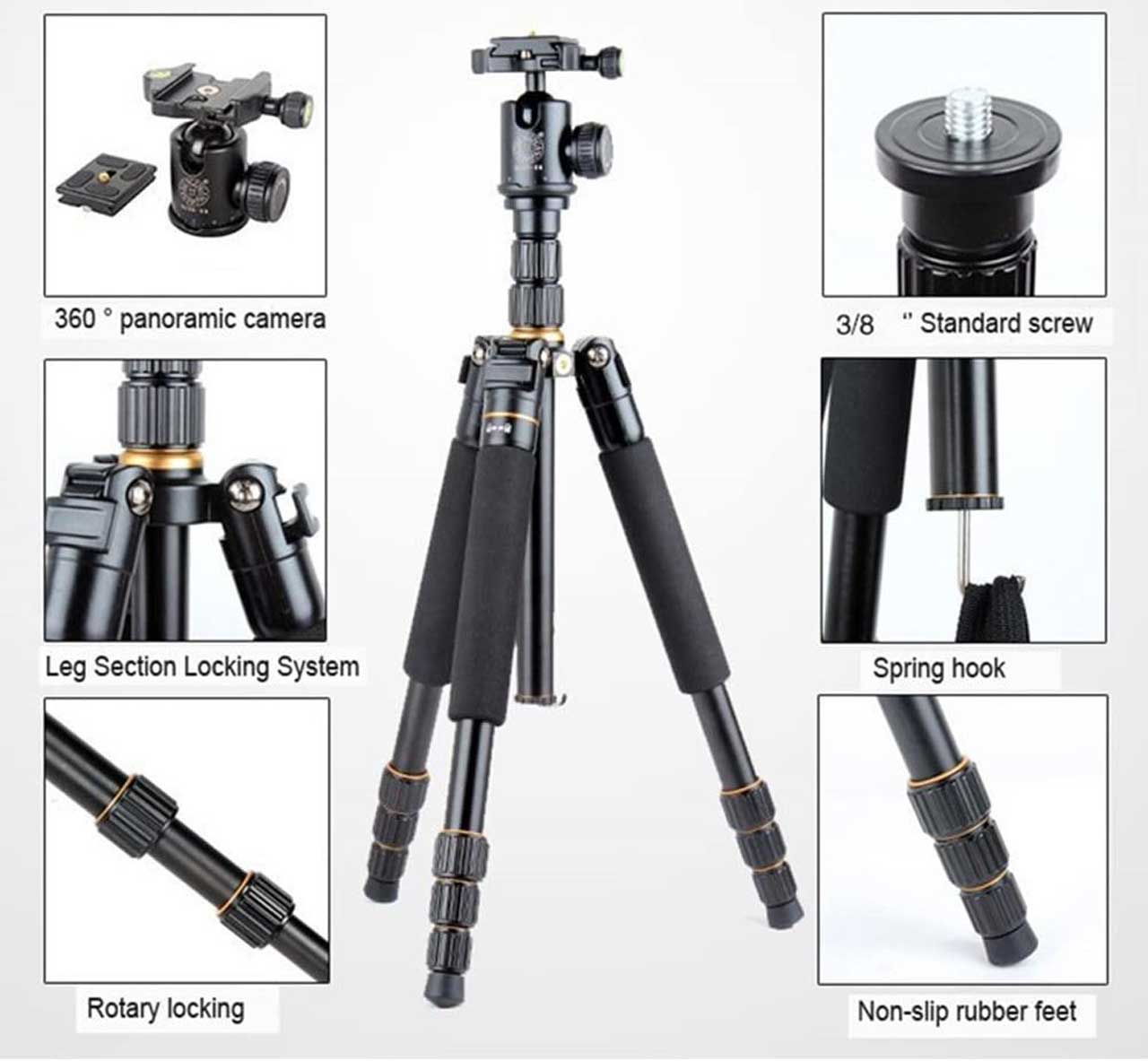Chân máy ảnh Beike Q999s Tripod chuyên nghiệp giá tốt