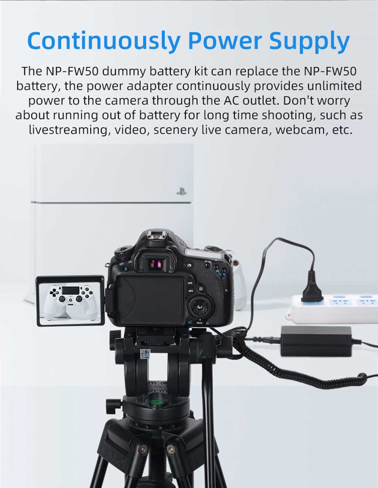 Nguồn Ảo KingMa NP-FW50 Bộ chuyển đổi nguồn điện cho máy ảnh