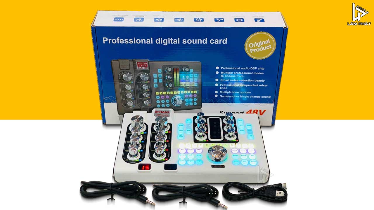 Sound card MTMax X6 Pro - Thiết bị livestream bán hàng online giá rẻ