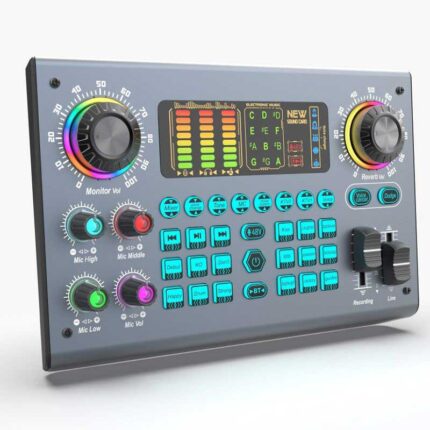 Soundcard C100 Tích hợp nguồn 48V livestream chuyên nghiệp