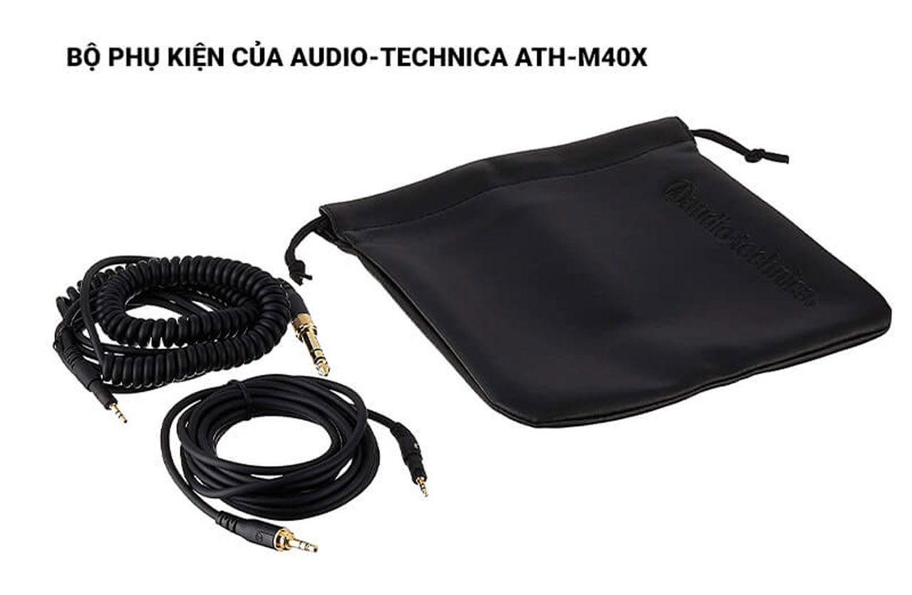 Headphone Audio Technica ATH M40x tai nghe kiểm âm Closed back 