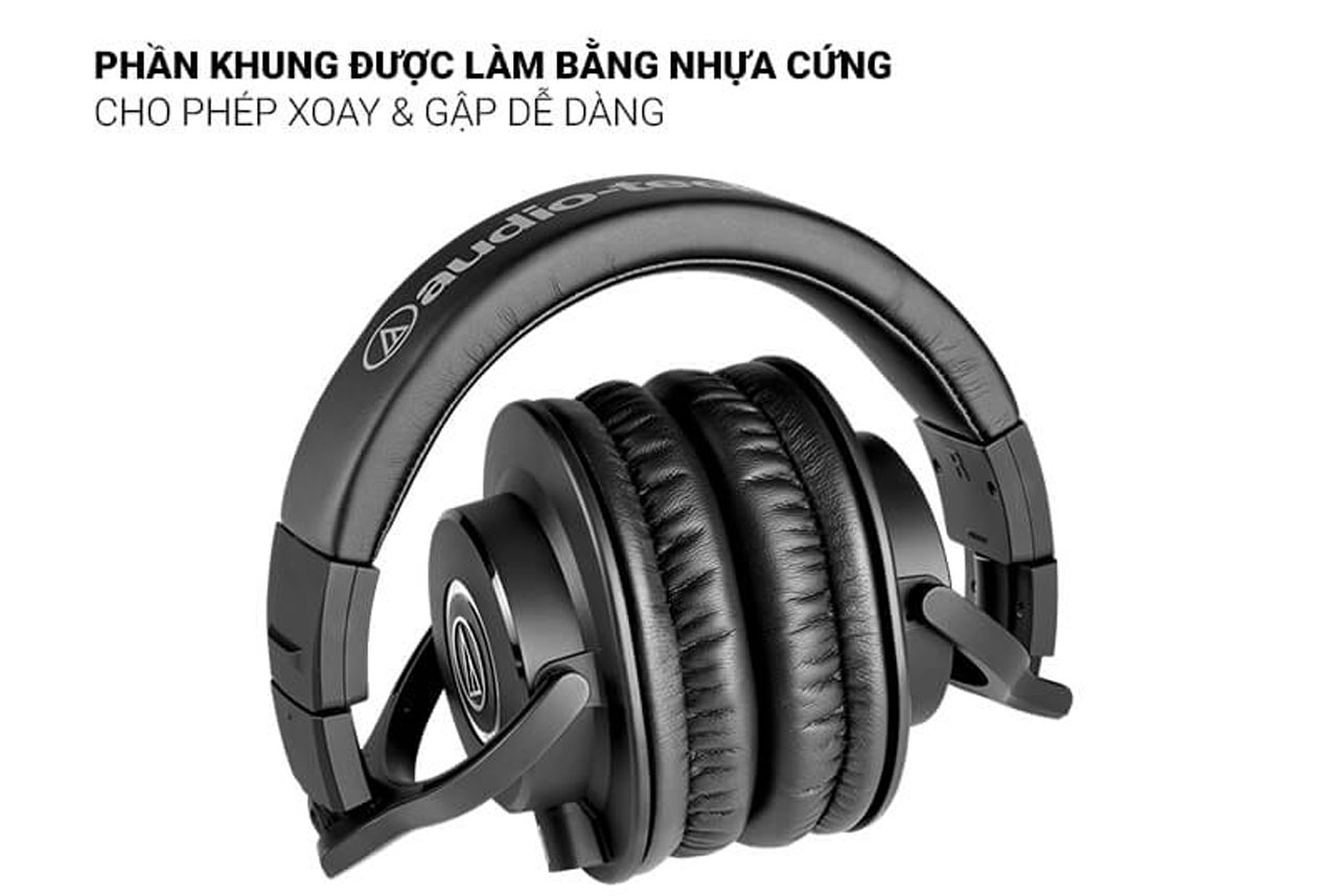 Headphone Audio Technica ATH M40x tai nghe kiểm âm Closed back 