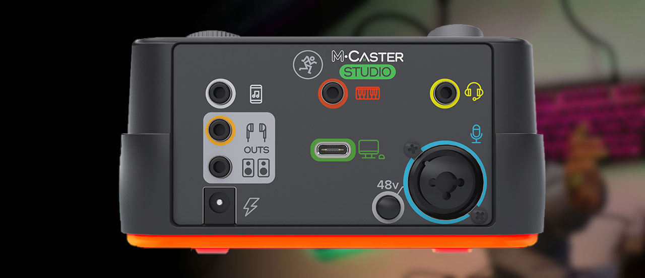 Mackie M-Caster Studio mini mixer stereo thu âm podcast livestream chuyên nghiệp