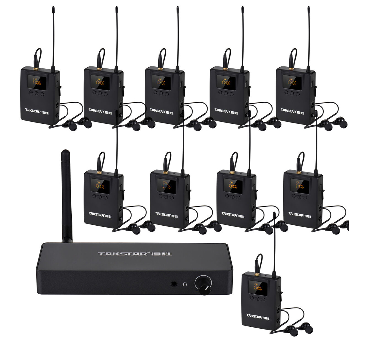 Takstar WPM 300 Hệ thống thu phát âm thanh UHF kiểm âm không độ trể 3 Takstar WPM 300 Hệ thống thu phát âm thanh UHF kiểm âm không độ trể