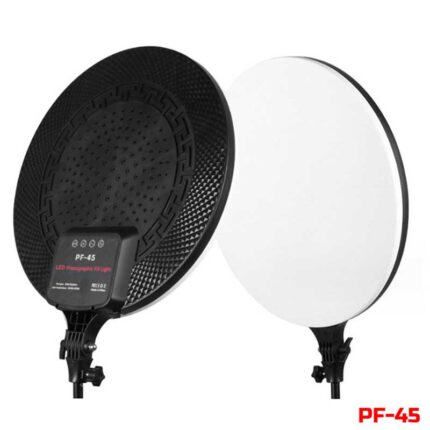 Đèn Beauty PF45 là chiếc đèn livestream chuyên nghiệp có hình dán tròn tràn viền với công suất 60W, đèn được thiết kế với khả năng chỉnh ánh sáng linh hoạt từ ánh sáng vàng, trung tính và trắng, như những chiếc đèn làm đẹp khác thì PF45 cũng có khả năng làm mờ vô hạn từ 0-100% để bạn có thể điều chỉnh nhiệt độ màu một cách uyển chuyển và linh hoạt theo điều kiện của phòng.