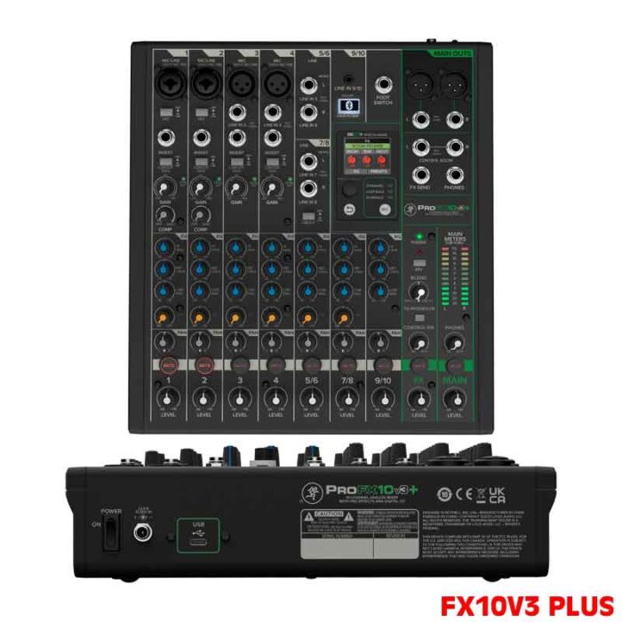 Mixer Mackie Pro FX10V3 Plus tích hợp bluetooth bản nâng cấp 2024