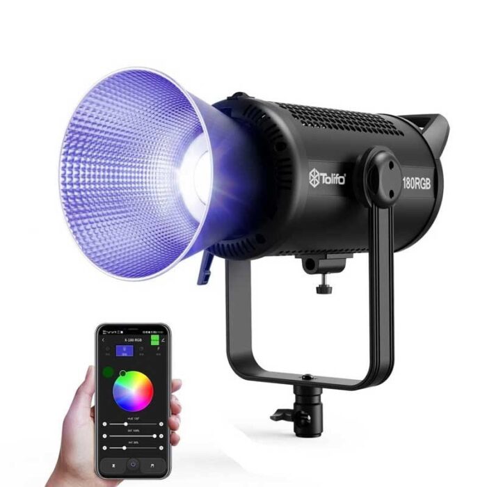 Tolifo X-180RGB Đèn led studio RGB công suất lớn tặng chóa đèn Tolifo X-180RGB Đèn led studio RGB công suất lớn tặng chóa đèn