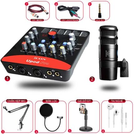 Combo Upod Pro và AT2040 Bộ thu âm tại nhà chuyên nghiệp