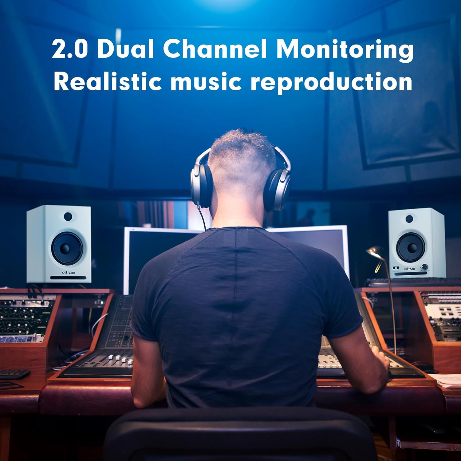 Ortizan C7 Dual-Mode 2.0 Studio Monitors Loa kiểm âm giá rẻ cho phòng thu